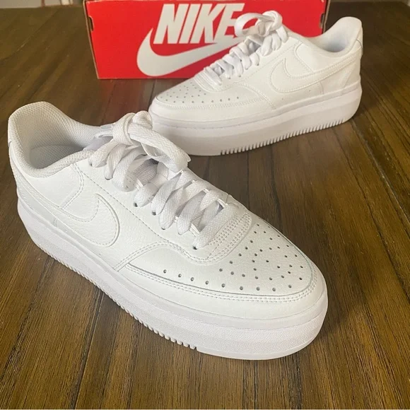 Nike Court Vision Alta LTR white sneakers - Picture 2 of 9